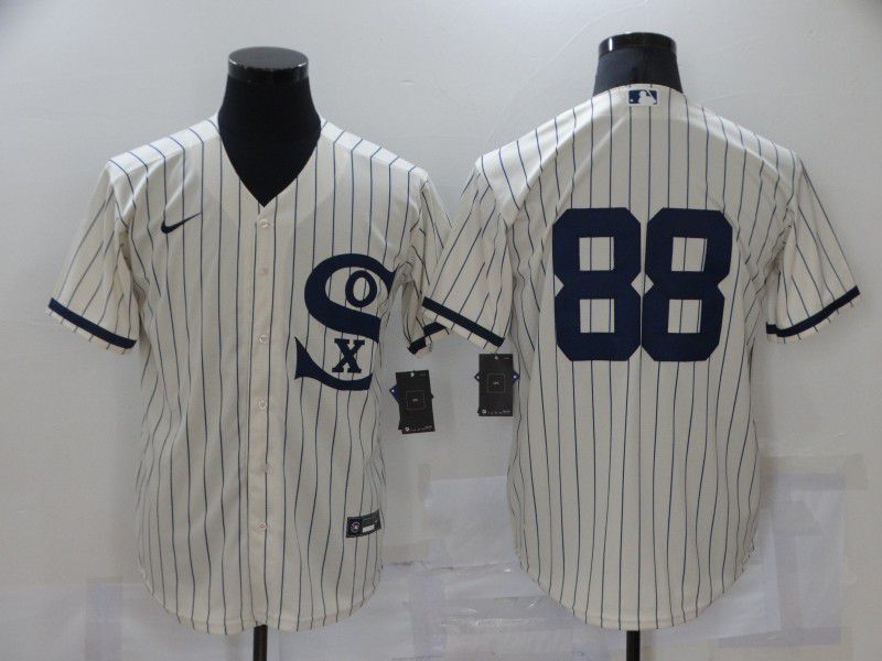 Men Chicago White Sox #88 No Name Cream stripe Dream version Game Nike 2021 MLB Jerseys